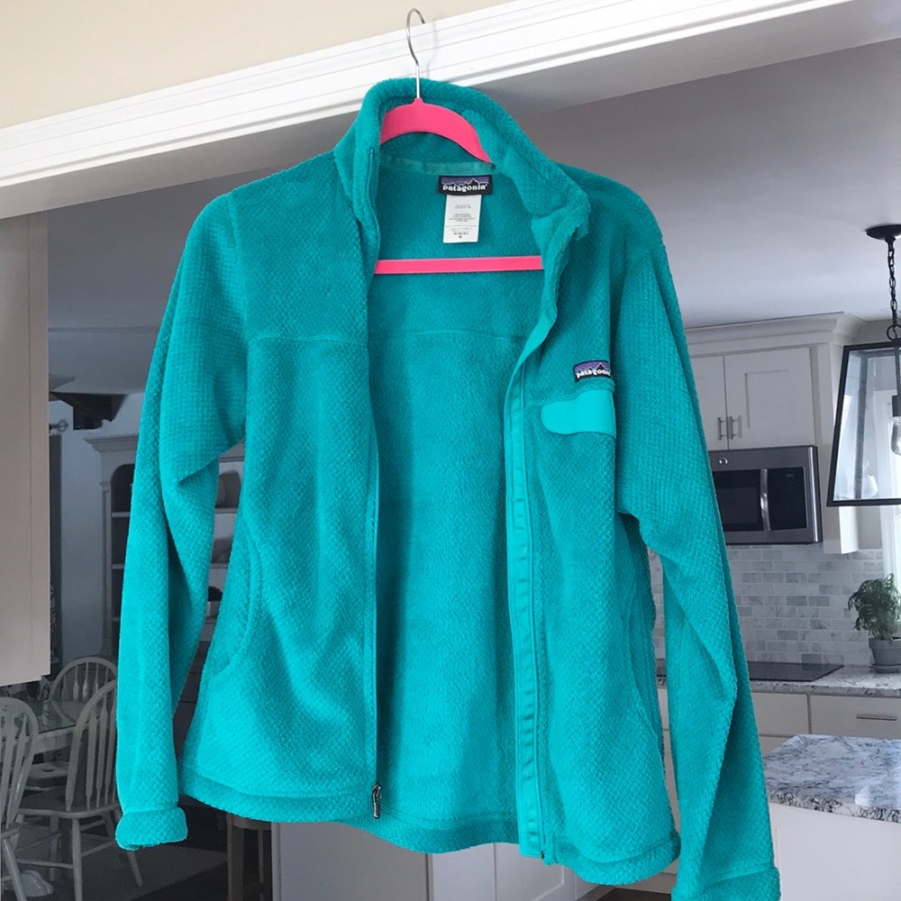 Patagonia re took full zip M green